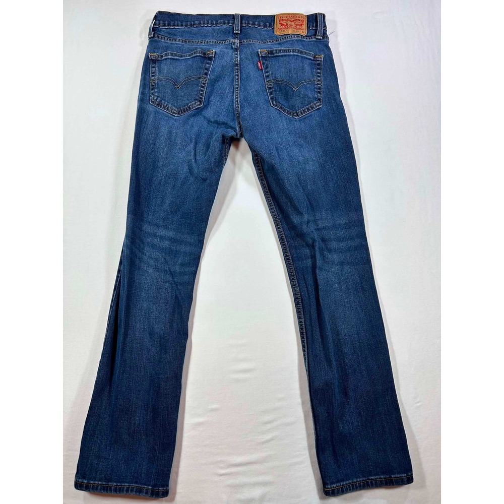 Levis 511 Slim Fit Jeans Mens 34x32 Medium Wash Blue Denim 04511-4574 - Picture 7 of 9